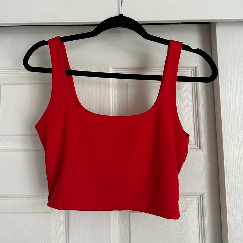Red Women's Crop Top